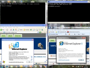 Internet Explorer 6 and 8 on Windows 7